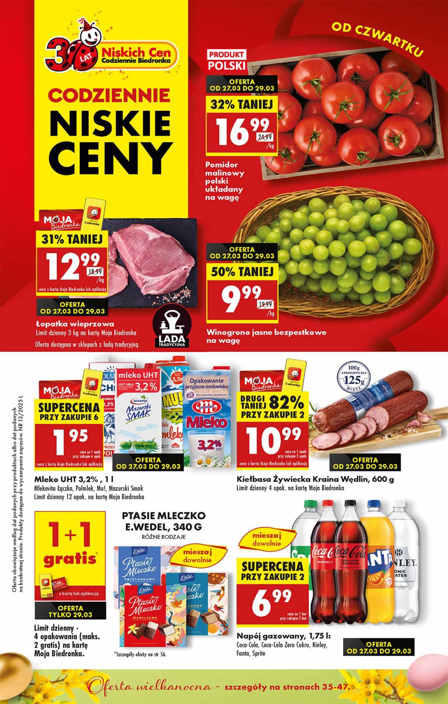 Gazetka promocyjna Biedronka str. 1