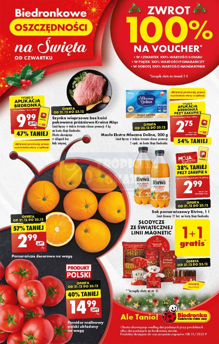 Gazetka promocyjna Biedronka str. 1