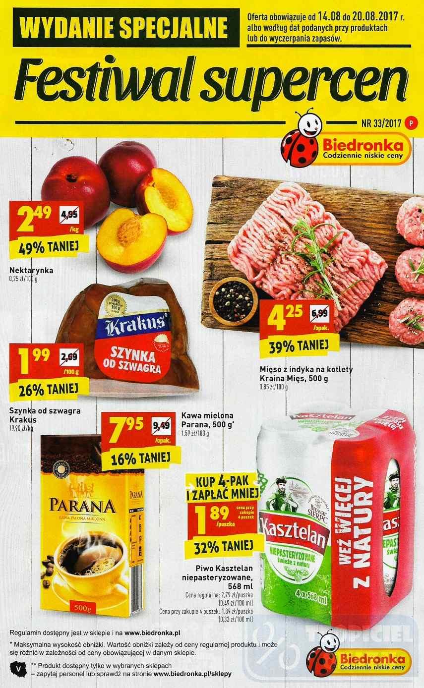 Gazetka promocyjna Biedronka str. 1