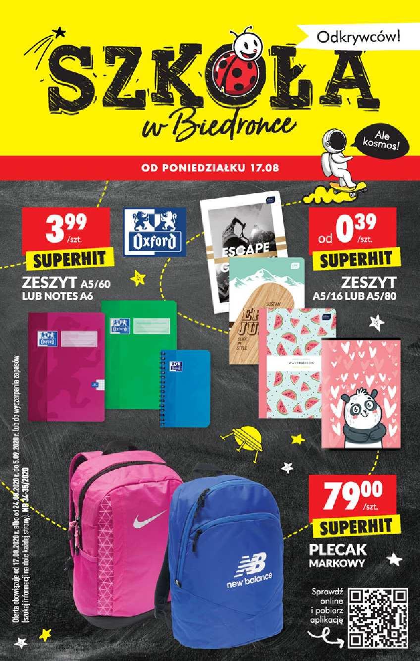 Gazetka promocyjna Biedronka str. 1