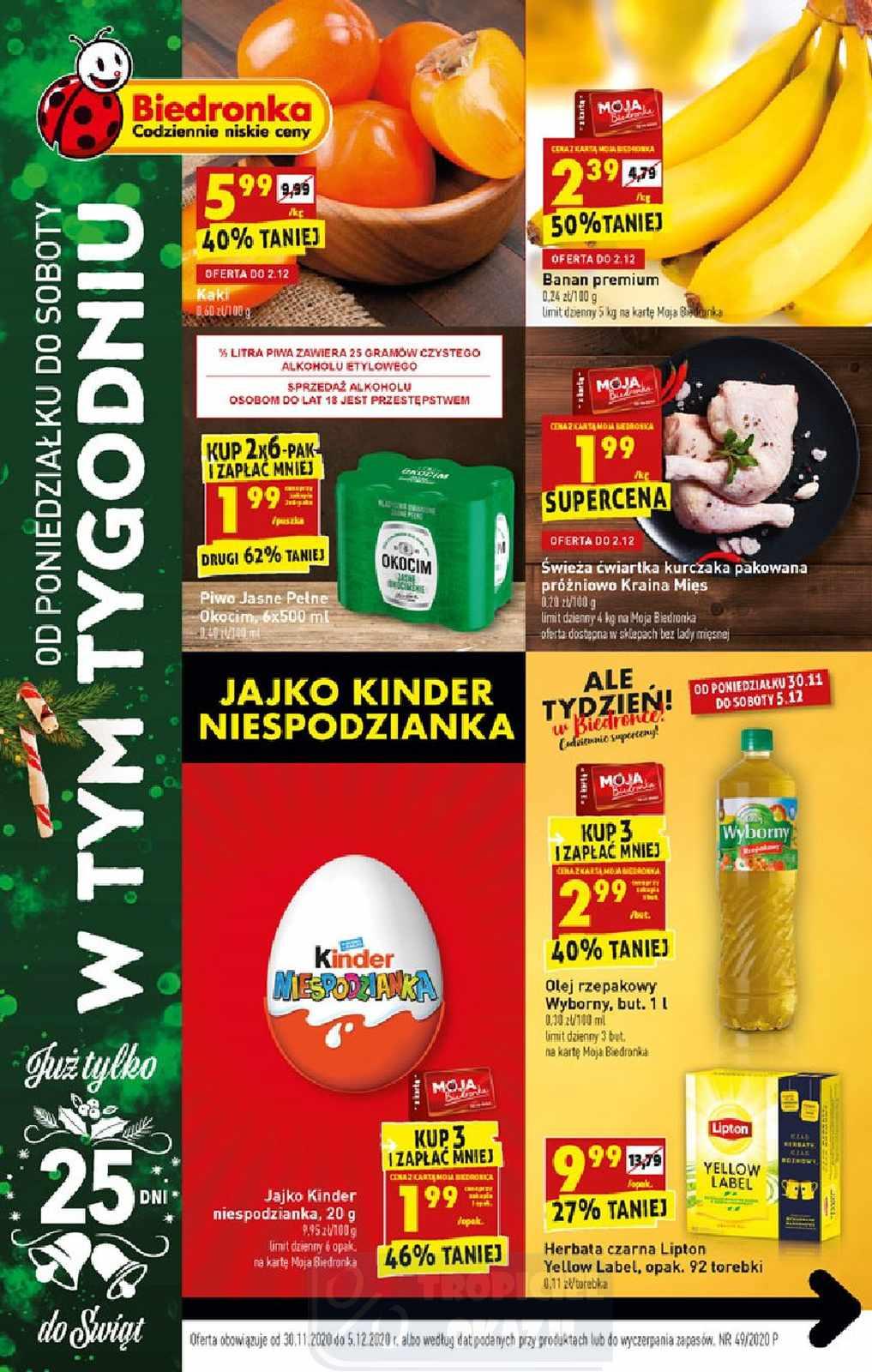 Gazetka promocyjna Biedronka str. 1