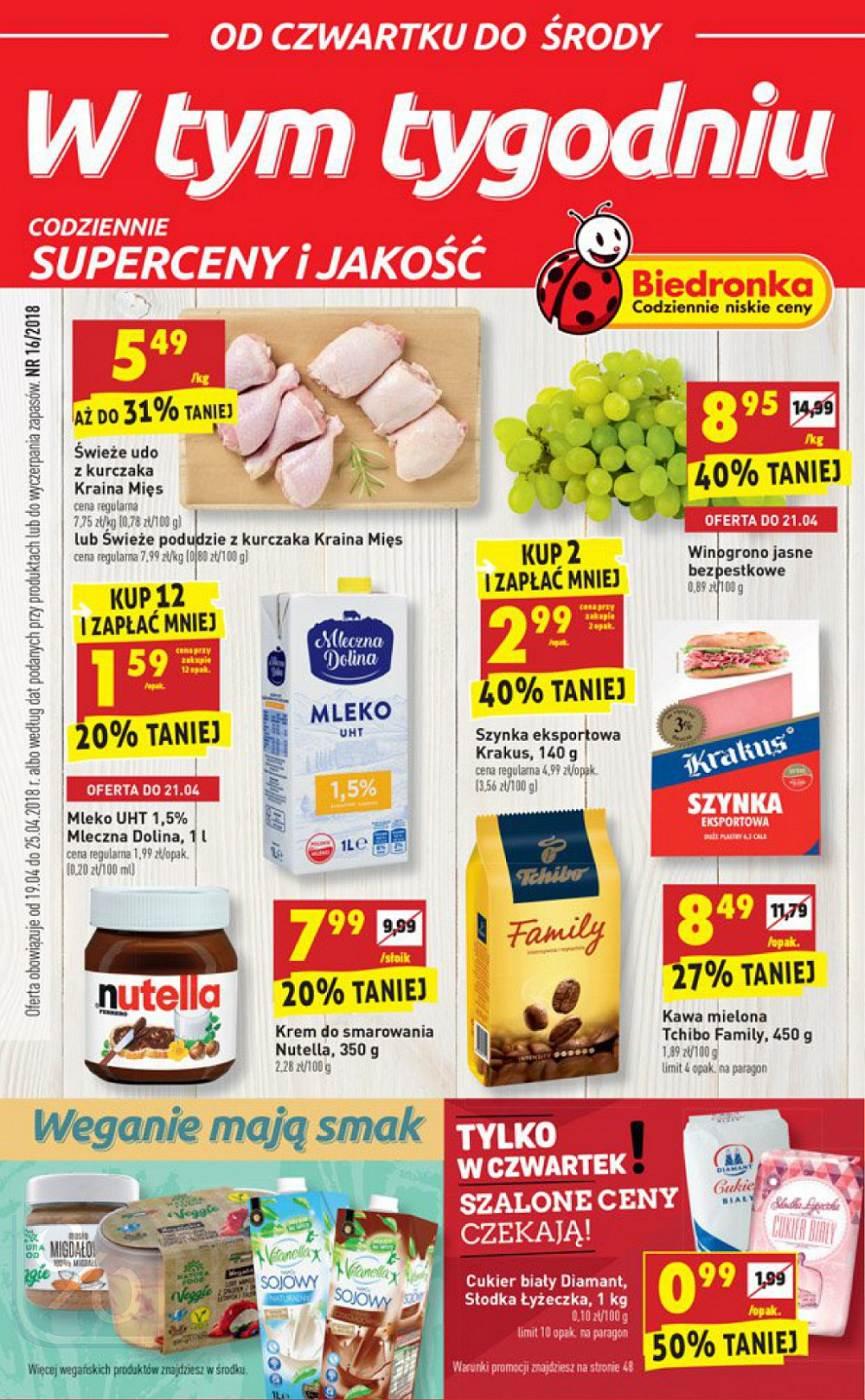 Gazetka promocyjna Biedronka str. 1