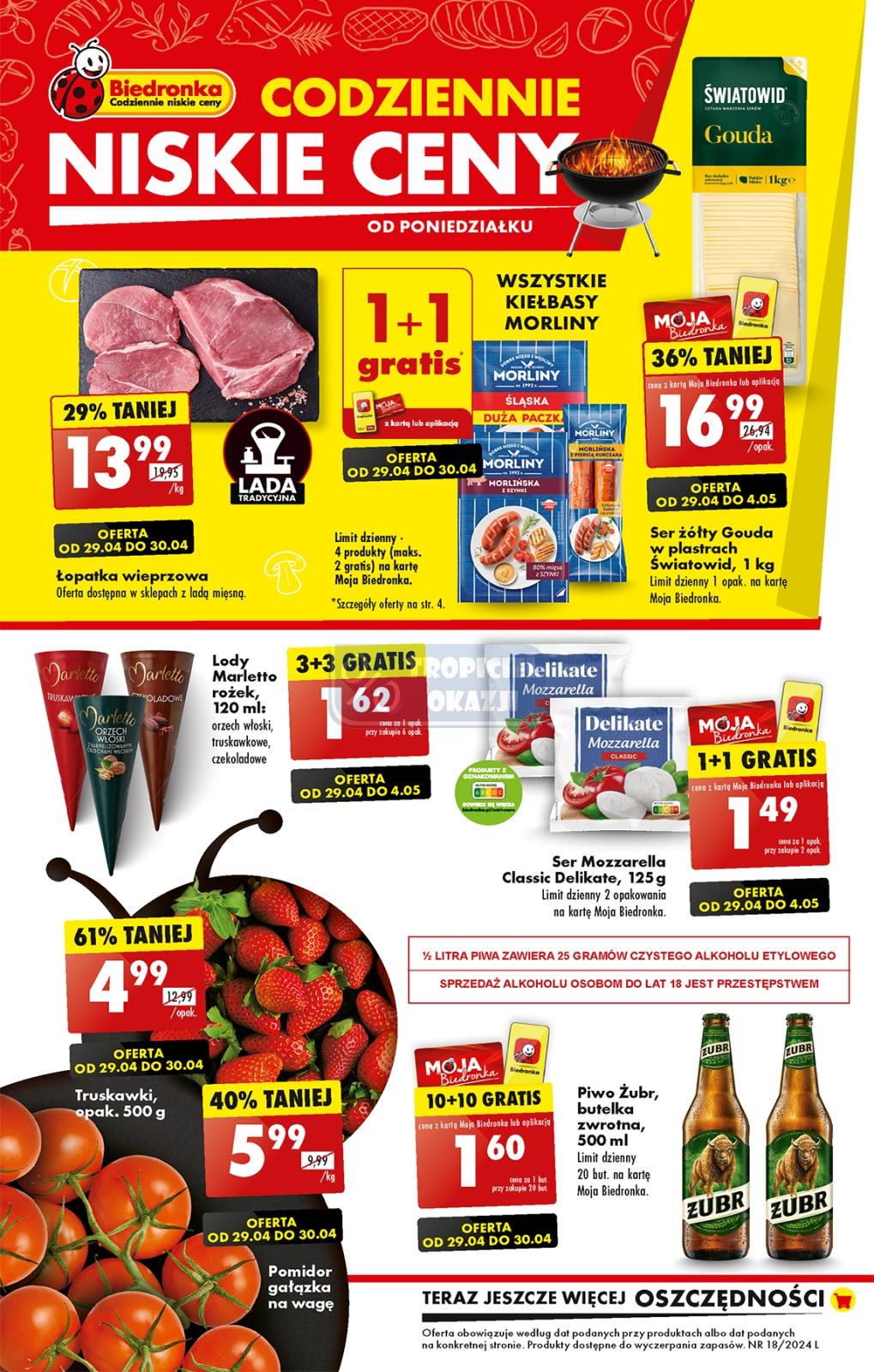 Gazetka promocyjna Biedronka str. 1