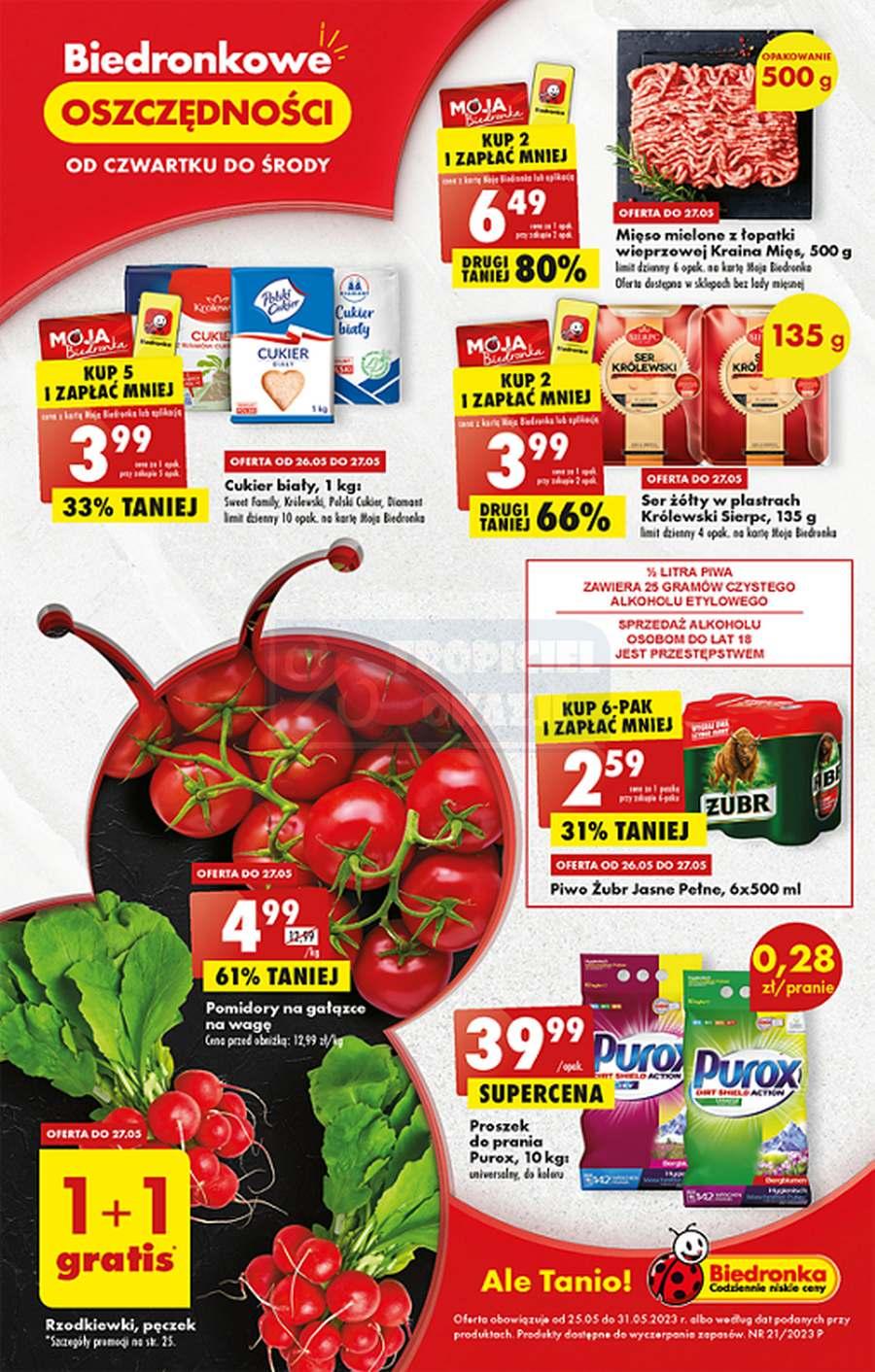 Gazetka promocyjna Biedronka str. 1