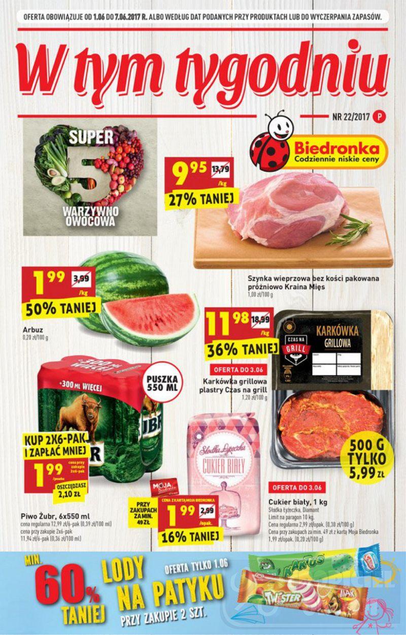 Gazetka promocyjna Biedronka str. 1