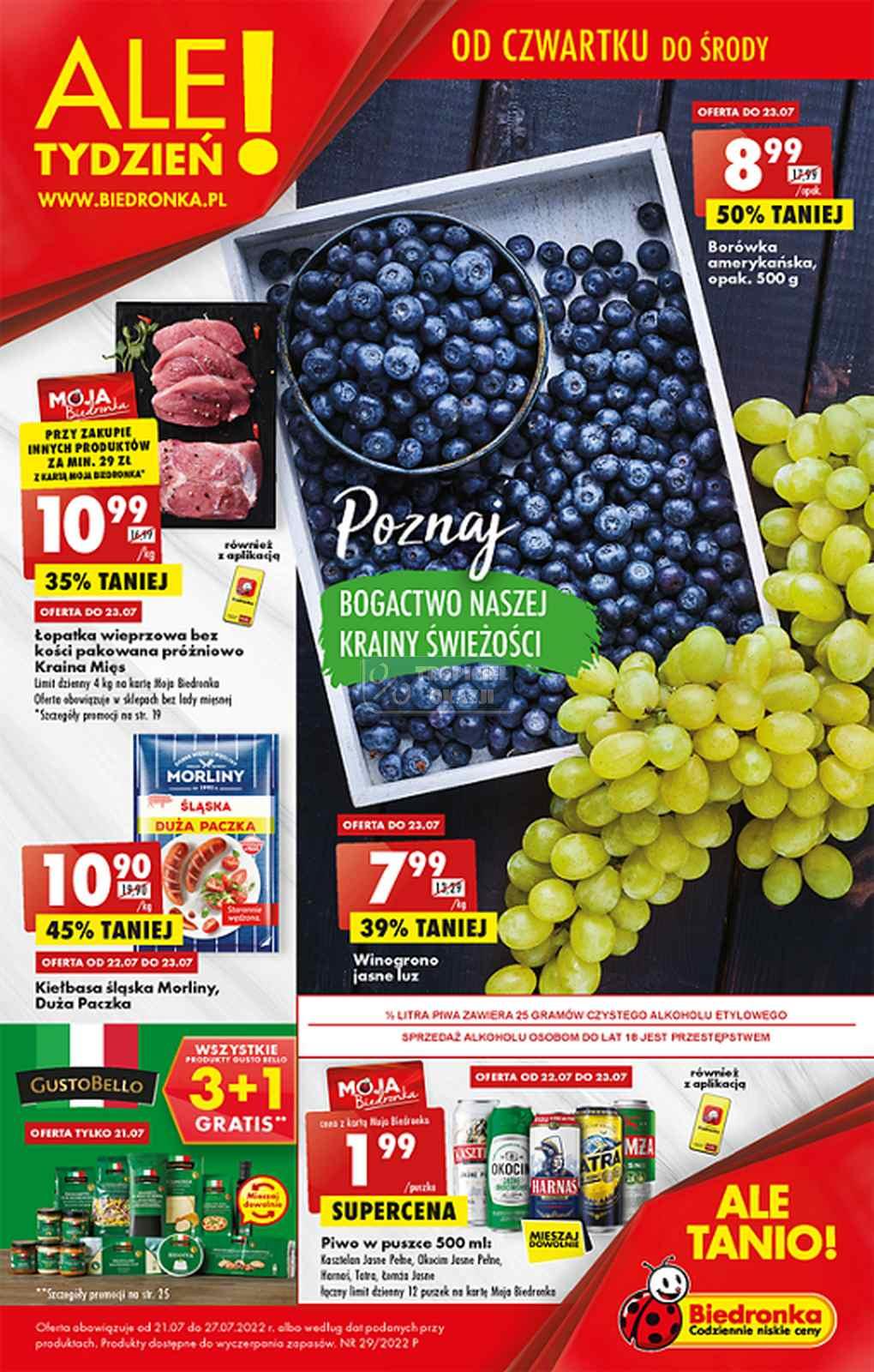 Gazetka promocyjna Biedronka str. 1