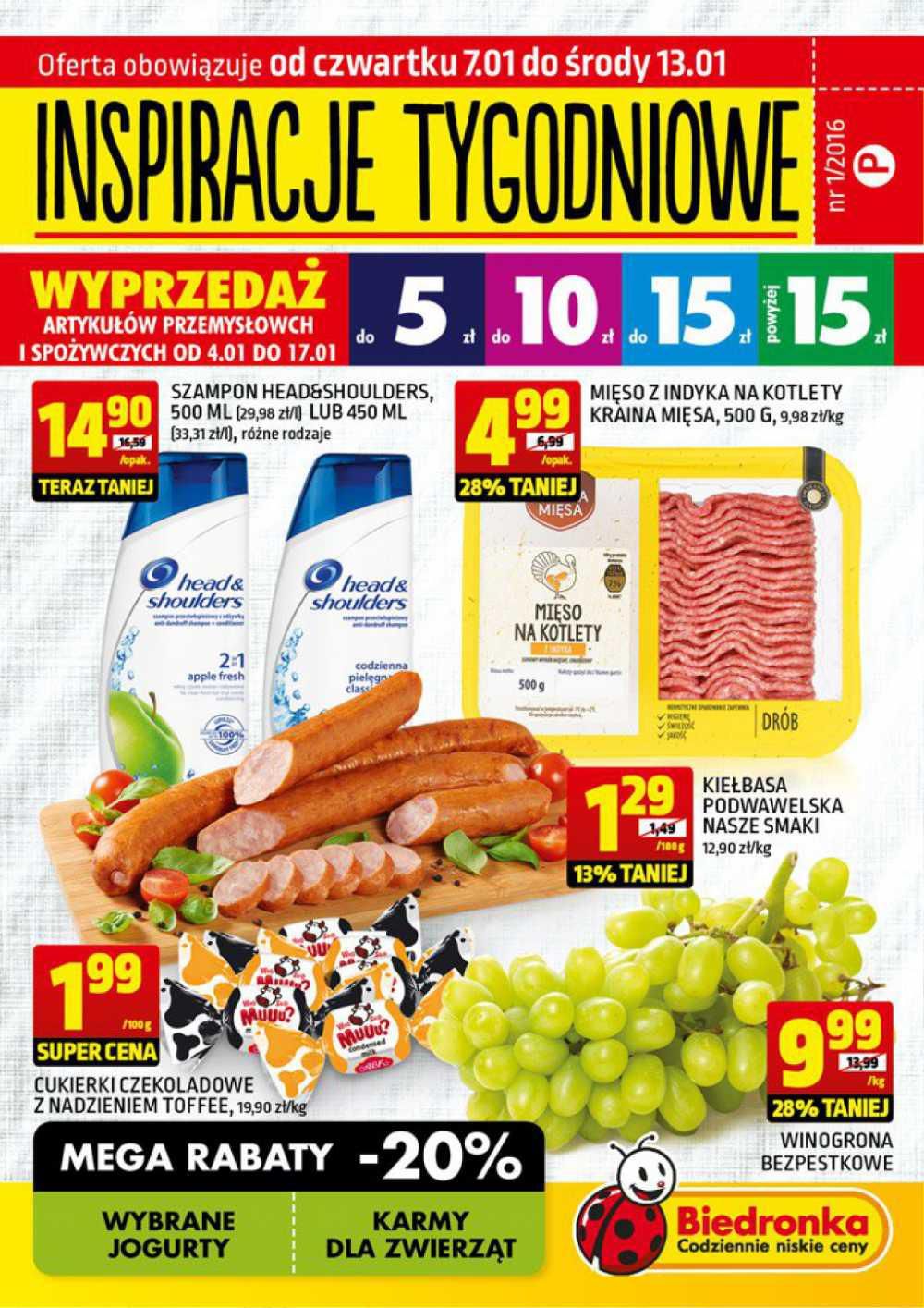 Gazetka promocyjna Biedronka str. 1