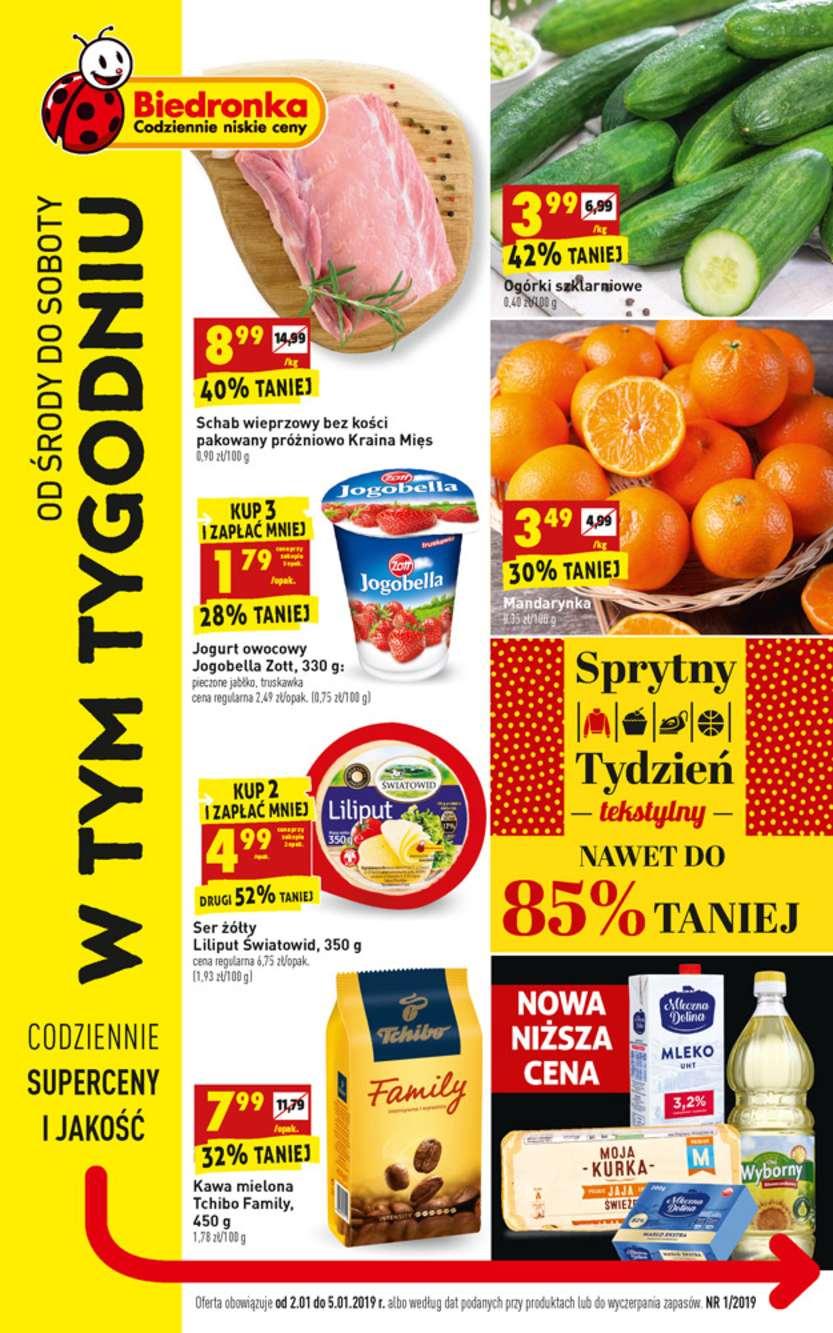 Gazetka promocyjna Biedronka str. 1