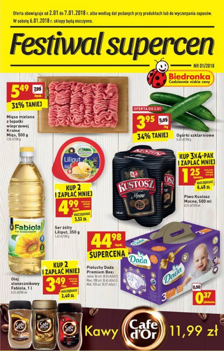 Gazetka promocyjna Biedronka str. 1