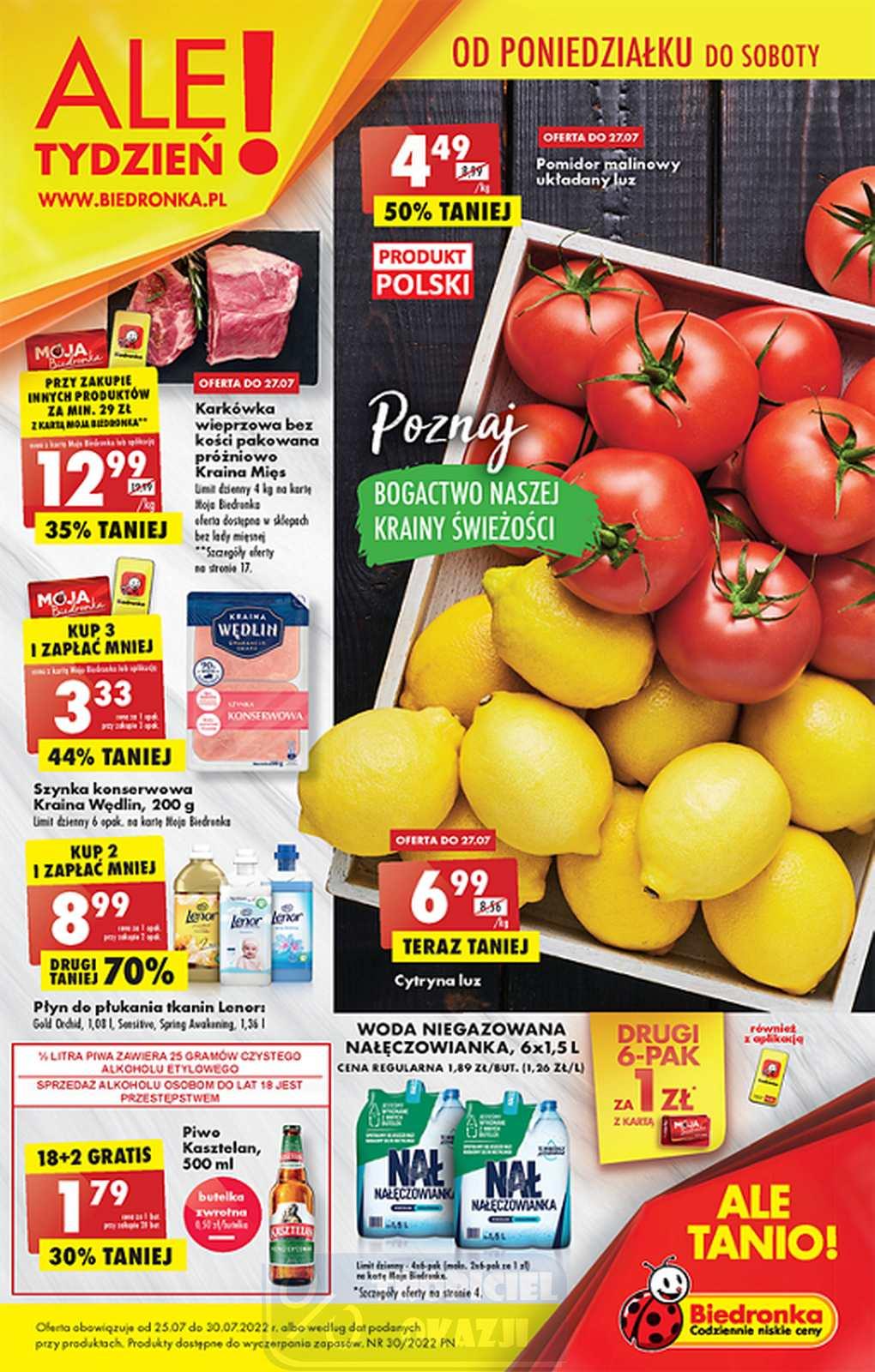 Gazetka promocyjna Biedronka str. 1