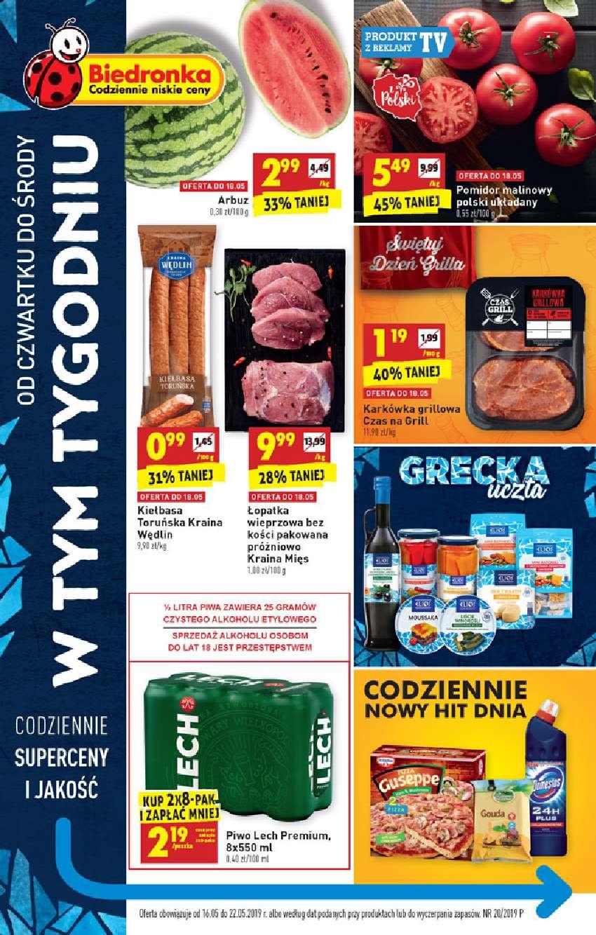 Gazetka promocyjna Biedronka str. 1
