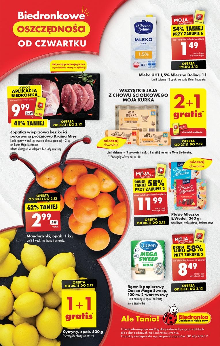 Gazetka promocyjna Biedronka str. 1