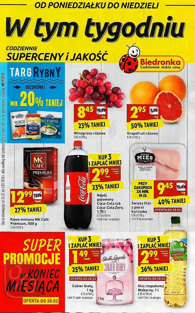 Gazetka promocyjna Biedronka str. 1