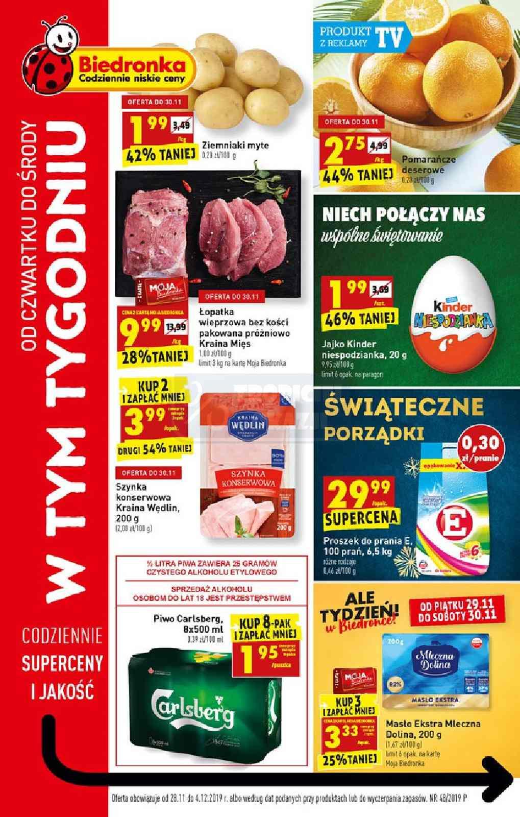 Gazetka promocyjna Biedronka str. 1