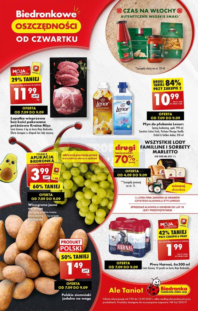 Gazetka promocyjna Biedronka str. 1