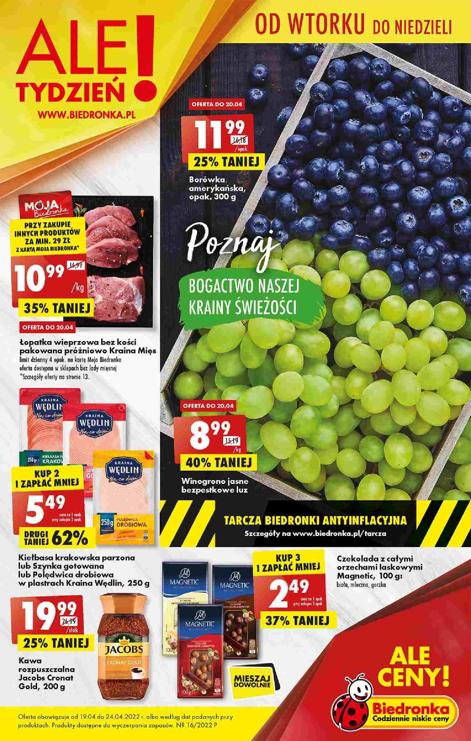 Gazetka promocyjna Biedronka str. 1