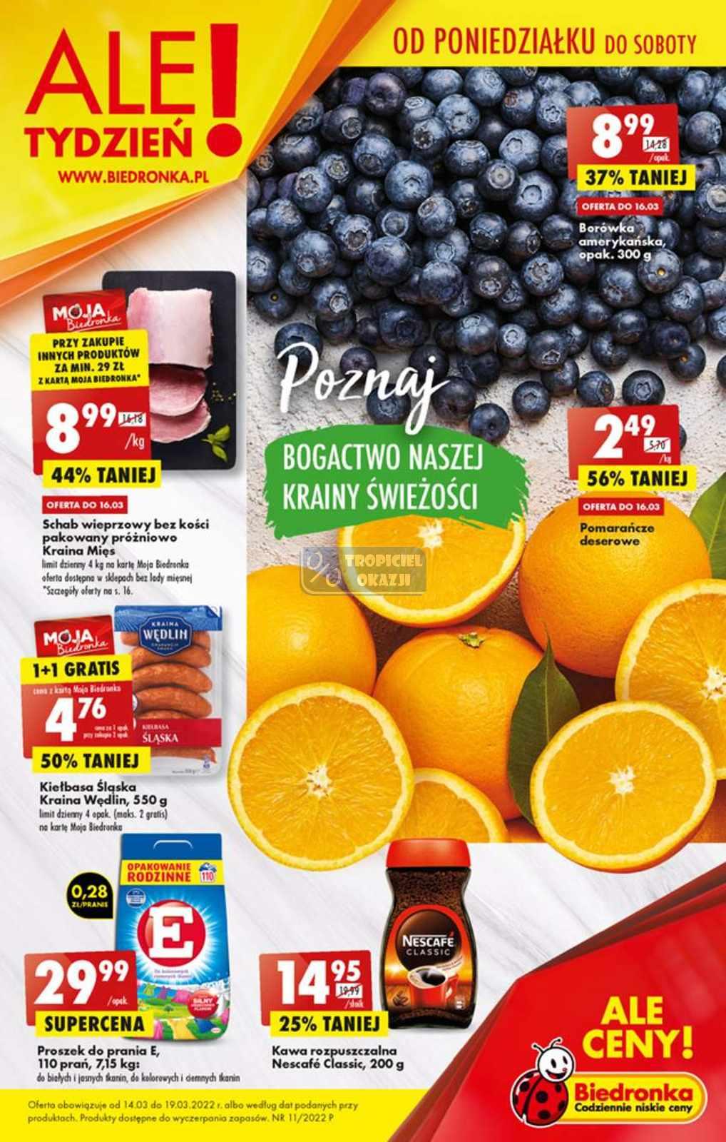 Gazetka promocyjna Biedronka str. 1