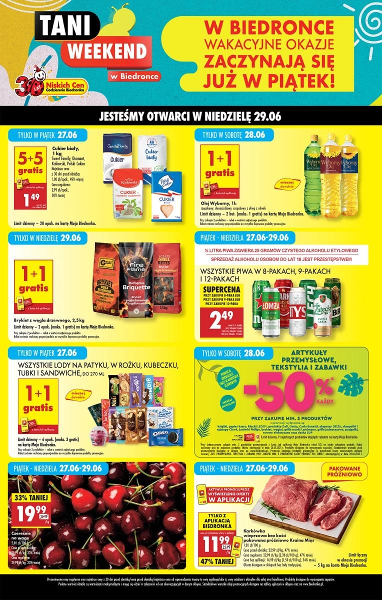 Gazetka promocyjna Biedronka str. 1