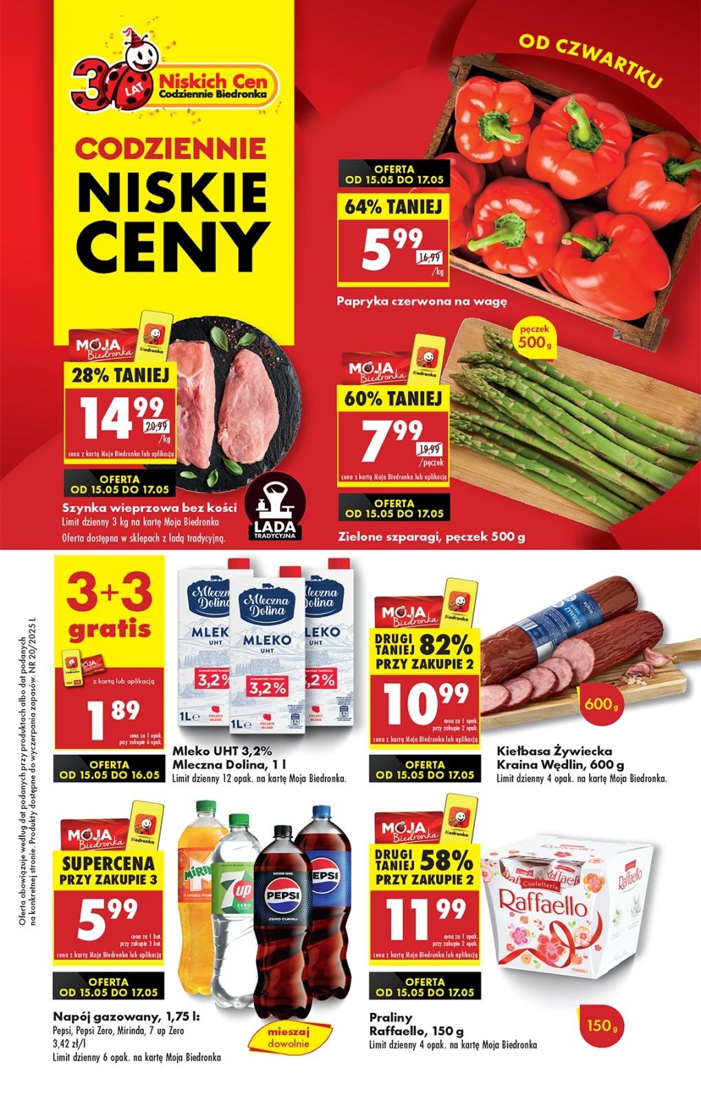 Gazetka promocyjna Biedronka str. 1