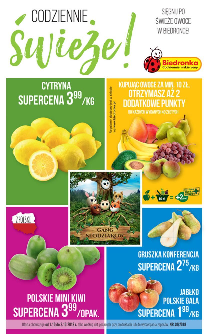 Gazetka promocyjna Biedronka str. 1