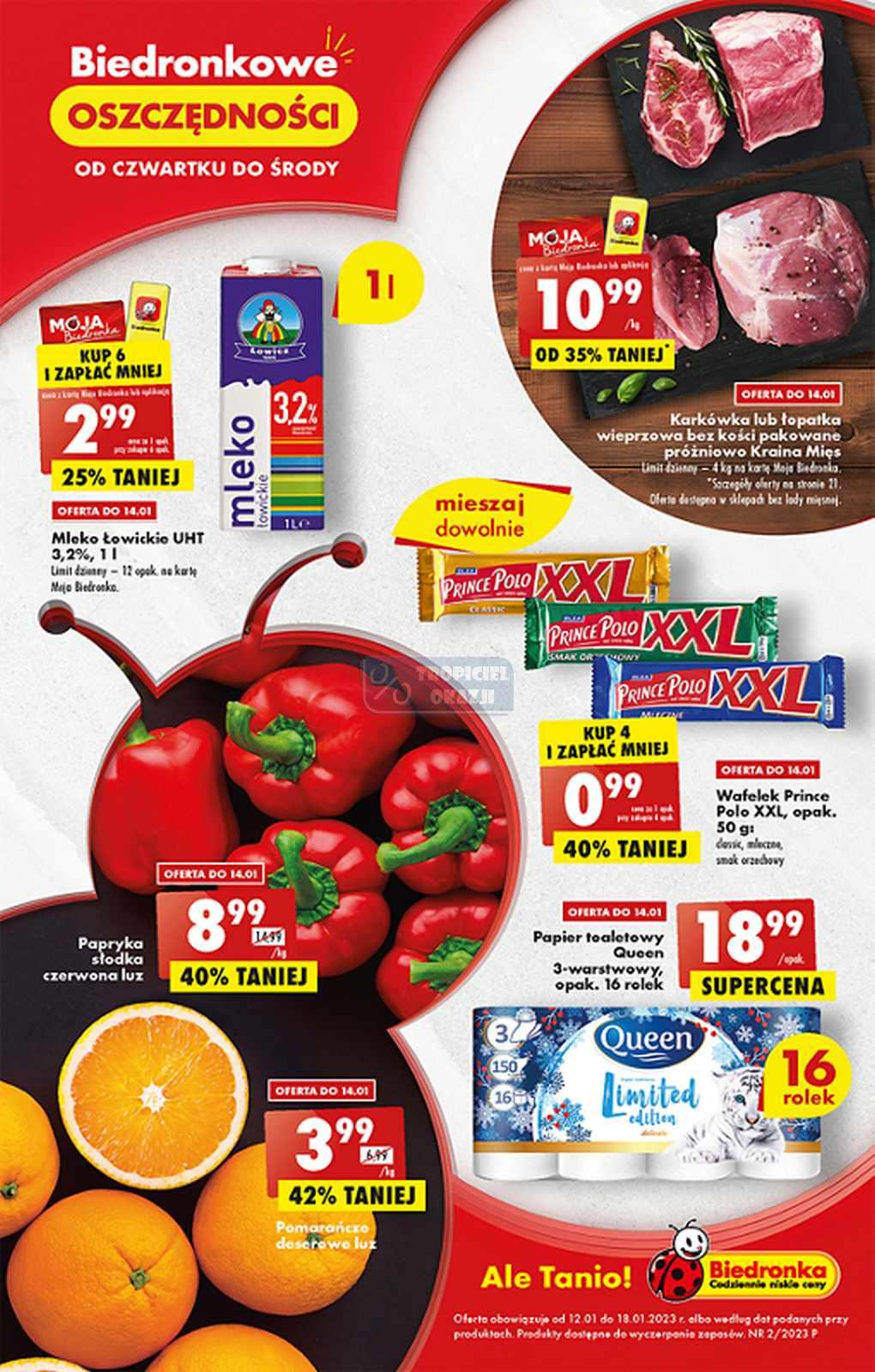 Gazetka promocyjna Biedronka str. 1