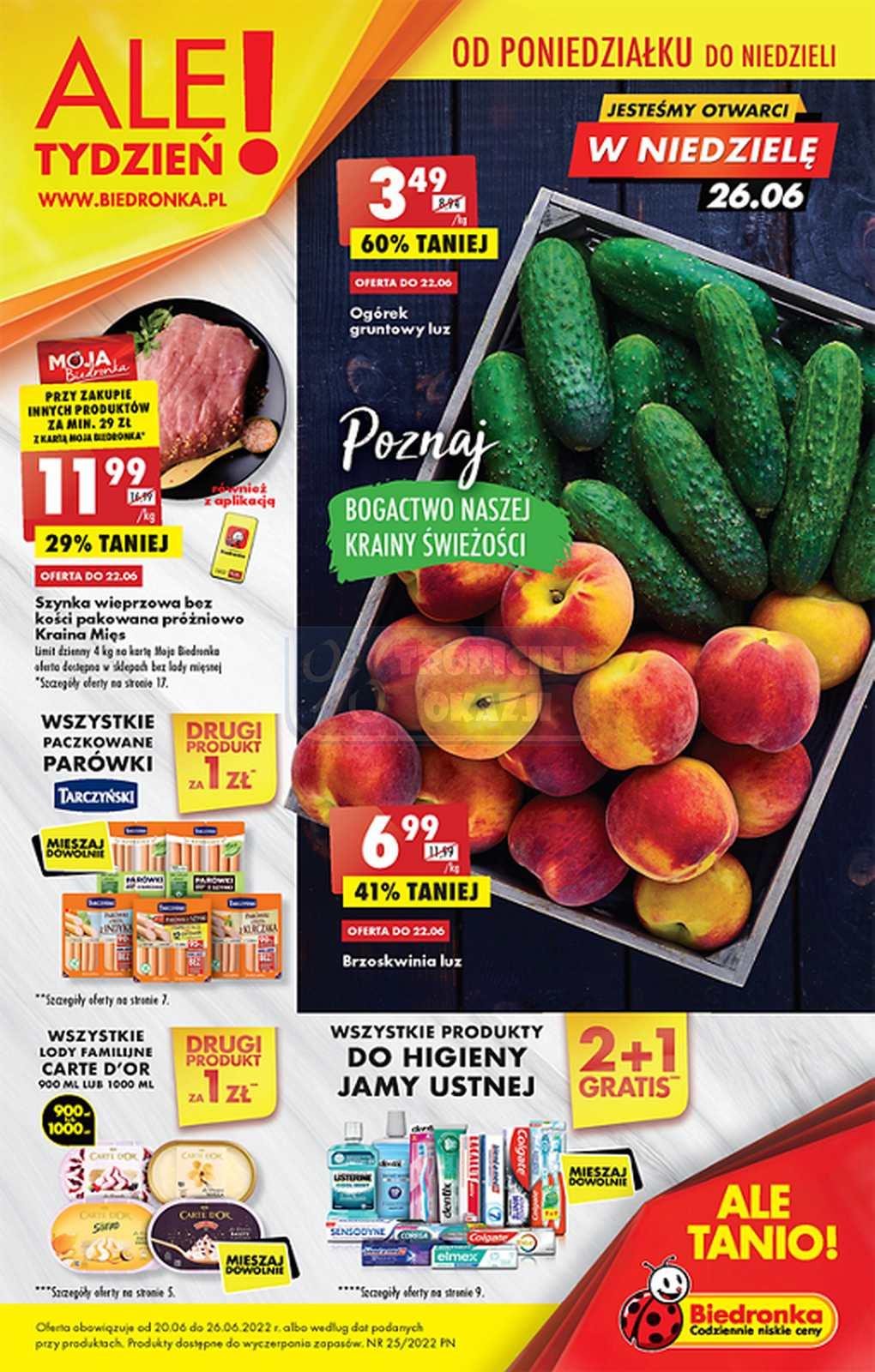 Gazetka promocyjna Biedronka str. 1