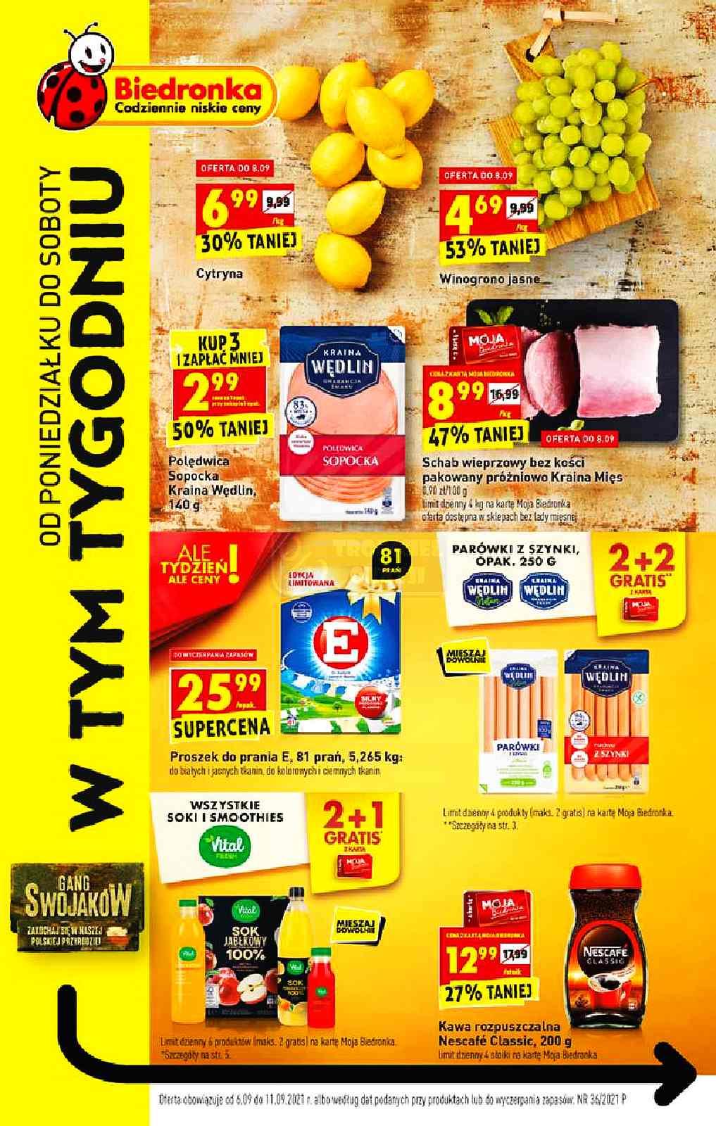 Gazetka promocyjna Biedronka str. 1