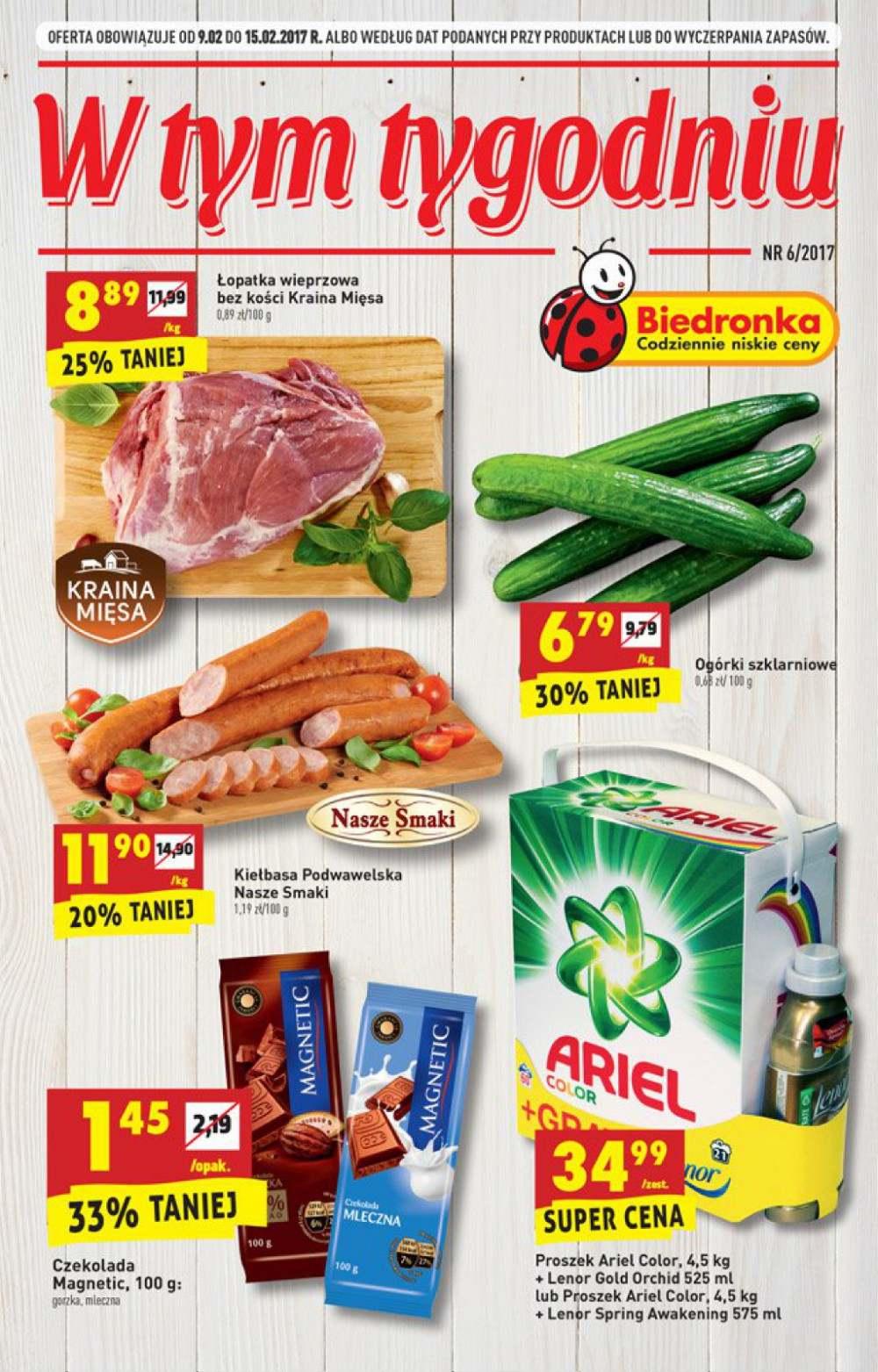 Gazetka promocyjna Biedronka str. 1