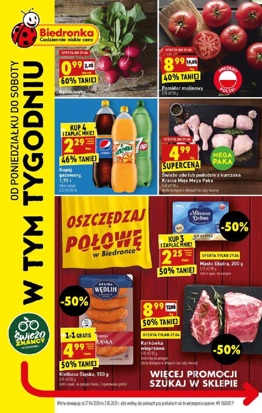 Gazetka promocyjna Biedronka str. 1