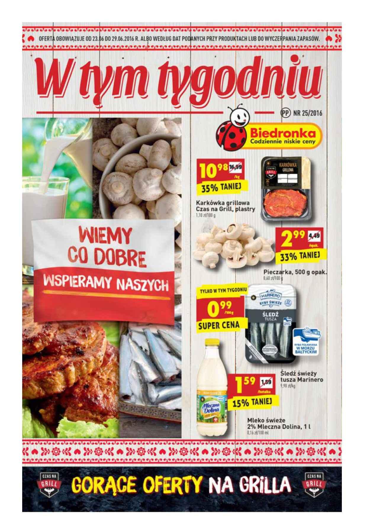 Gazetka promocyjna Biedronka str. 1