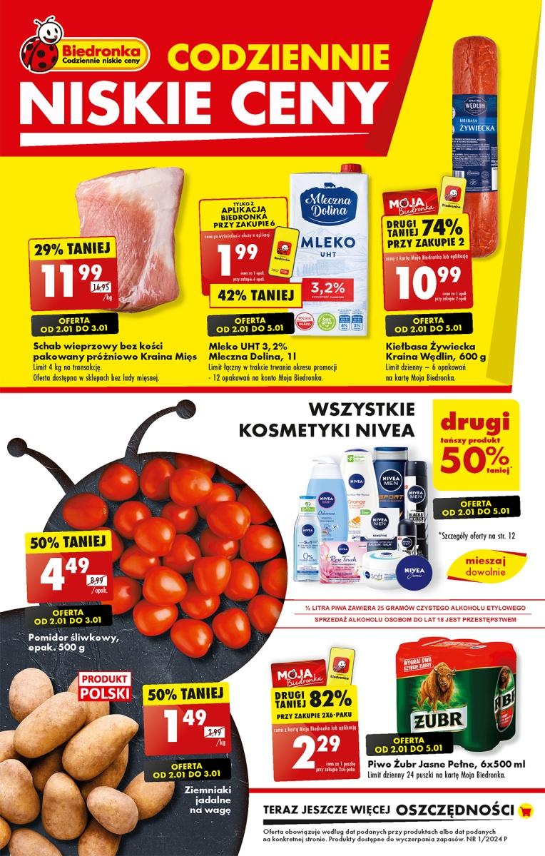 Gazetka promocyjna Biedronka str. 1