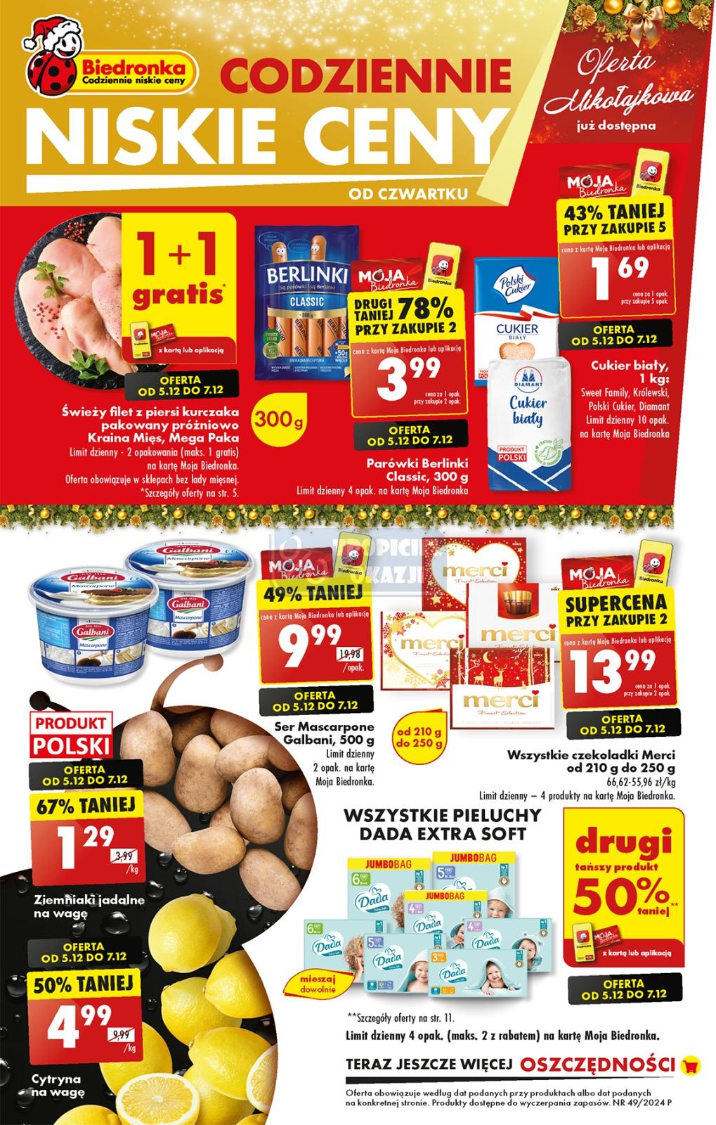 Gazetka promocyjna Biedronka str. 1