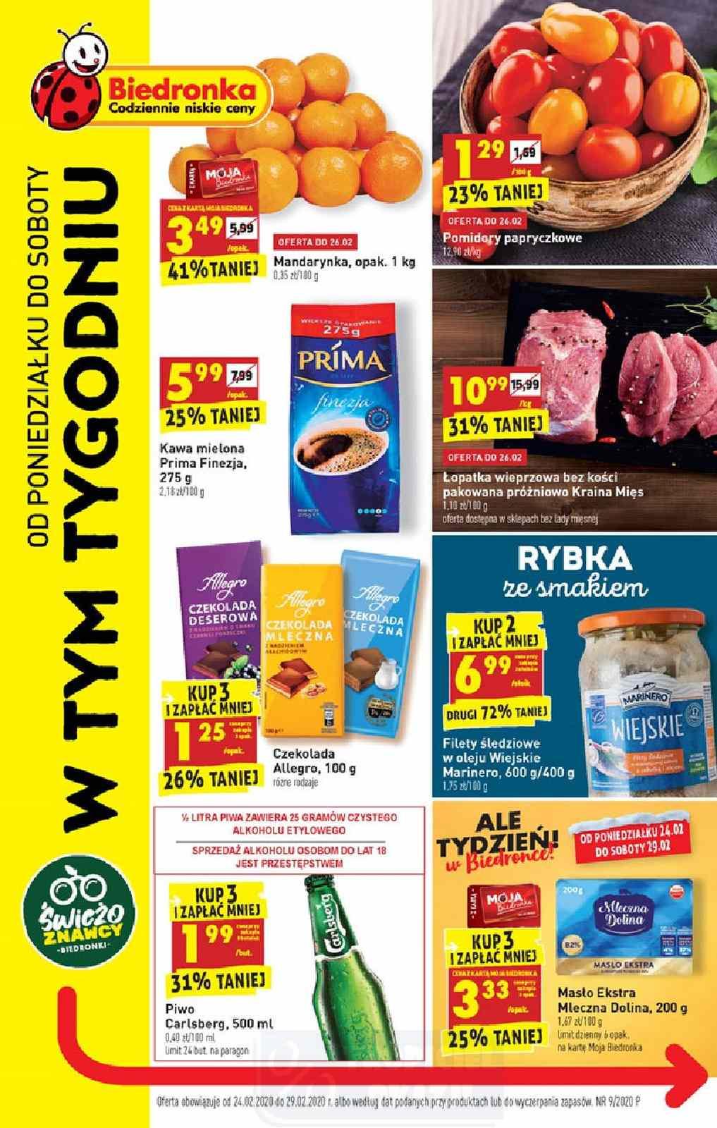 Gazetka promocyjna Biedronka str. 1