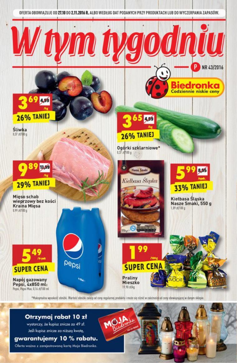 Gazetka promocyjna Biedronka str. 1