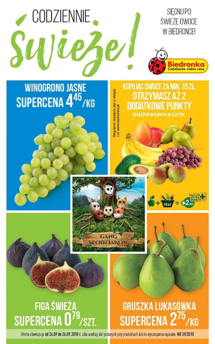 Gazetka promocyjna Biedronka str. 1