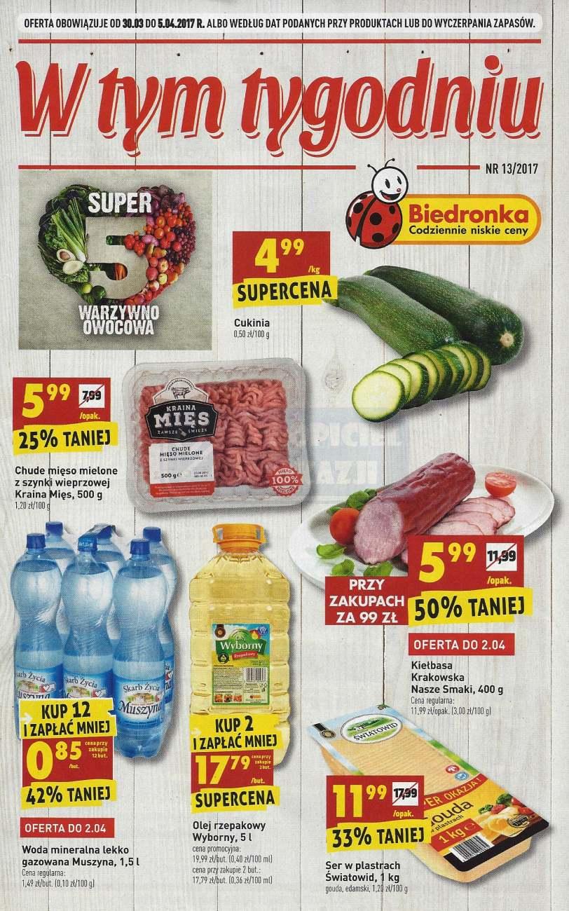 Gazetka promocyjna Biedronka str. 1