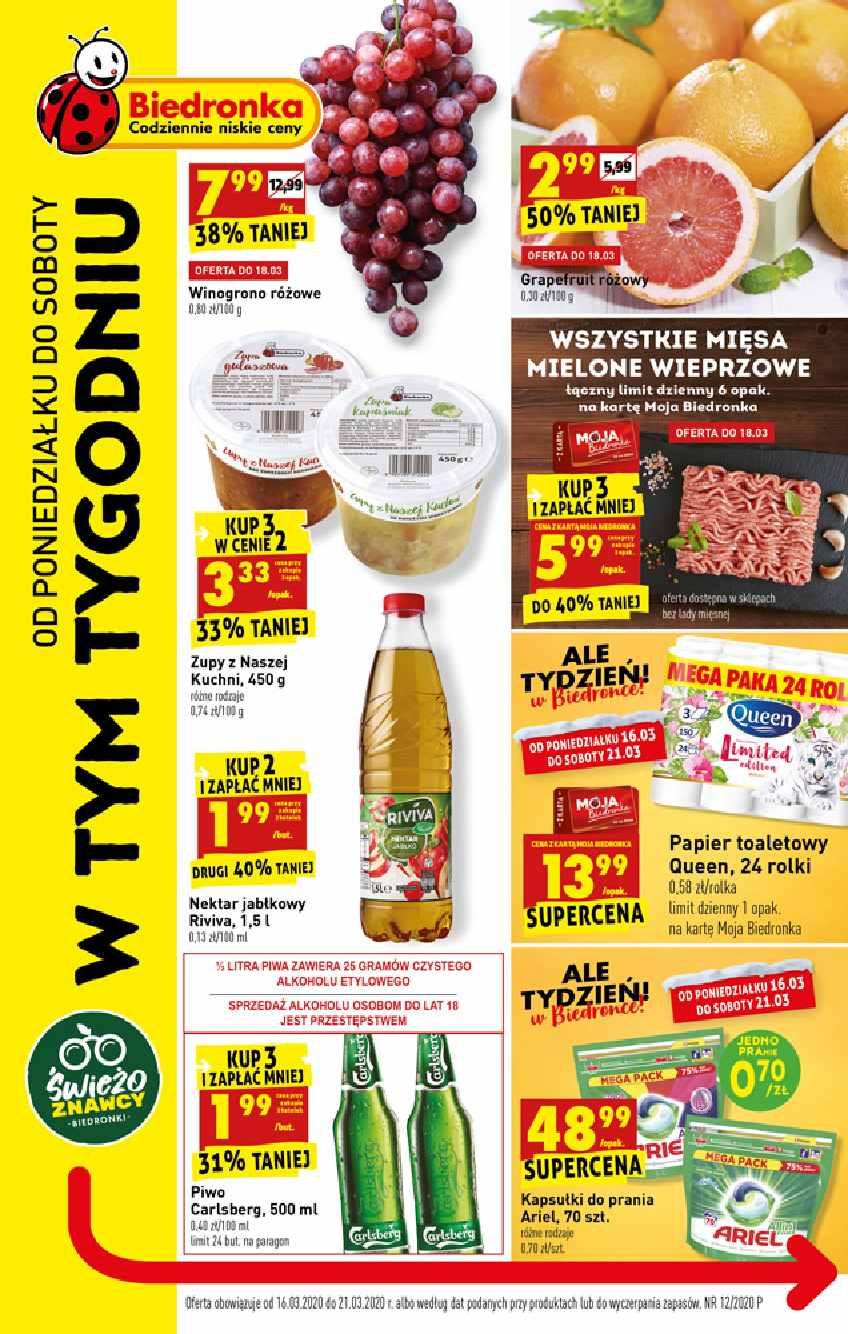 Gazetka promocyjna Biedronka str. 1