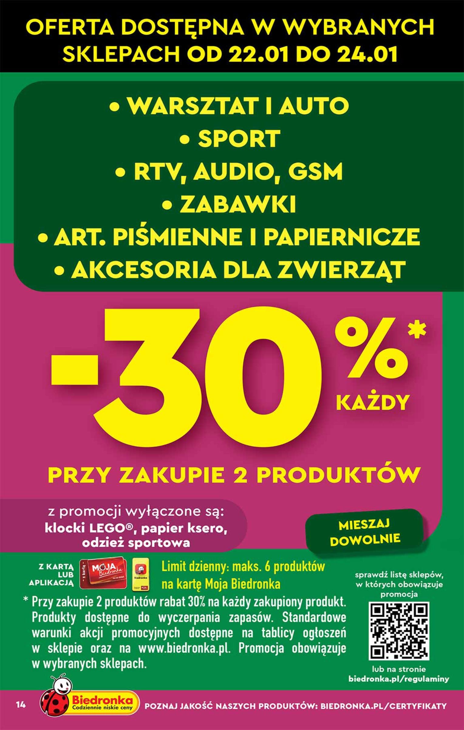Gazetka promocyjna Biedronka str. 14