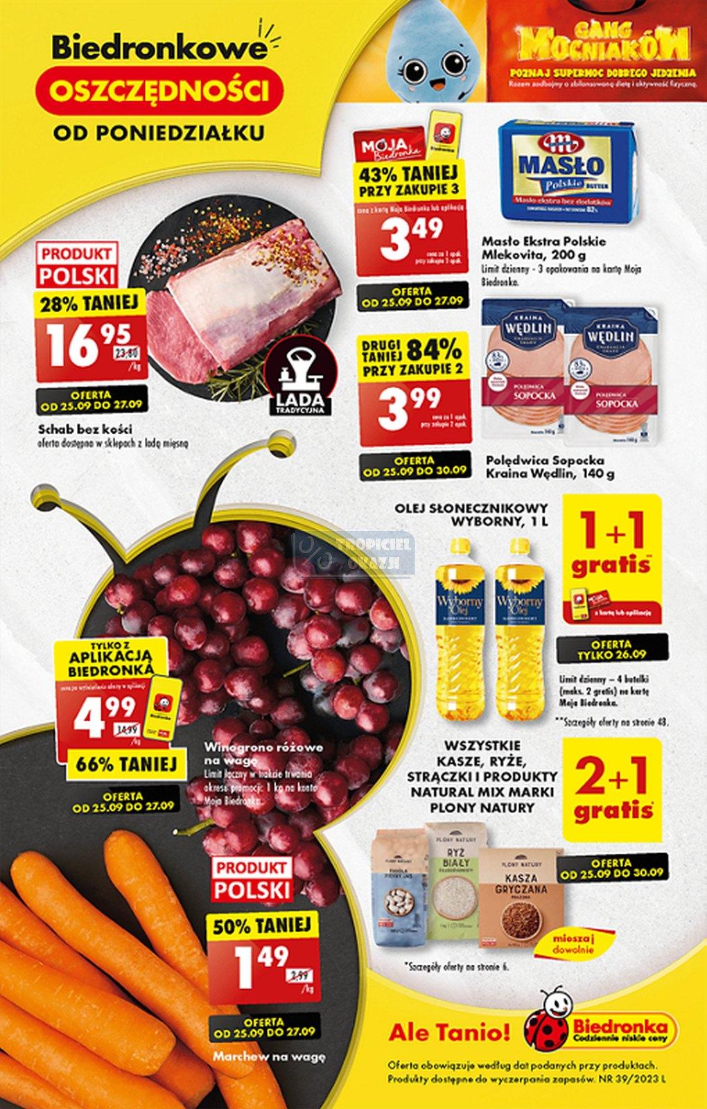 Gazetka promocyjna Biedronka str. 1