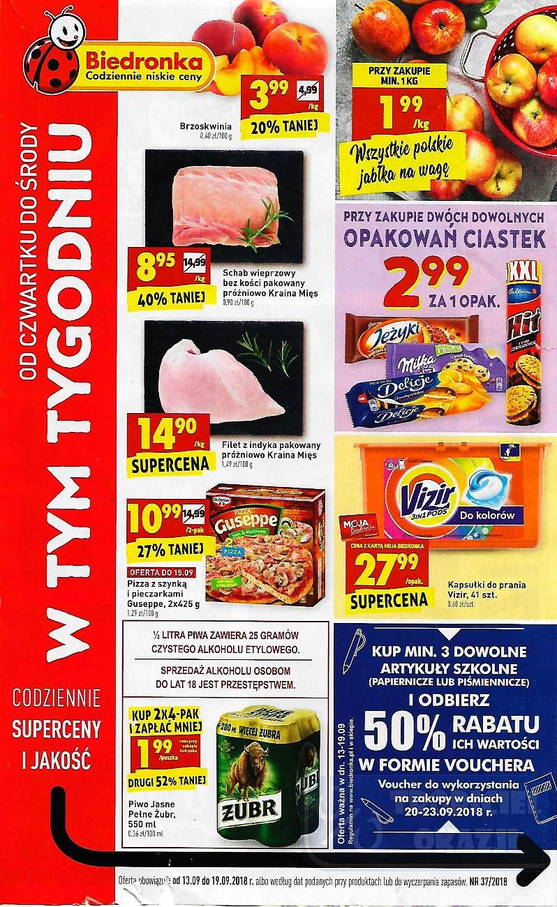 Gazetka promocyjna Biedronka str. 1