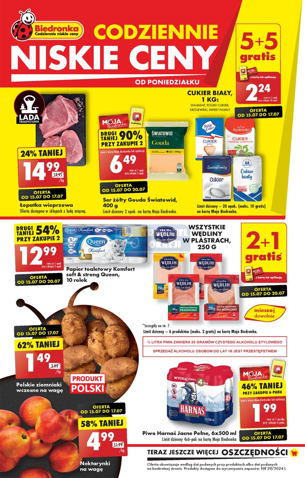 Gazetka promocyjna Biedronka str. 1