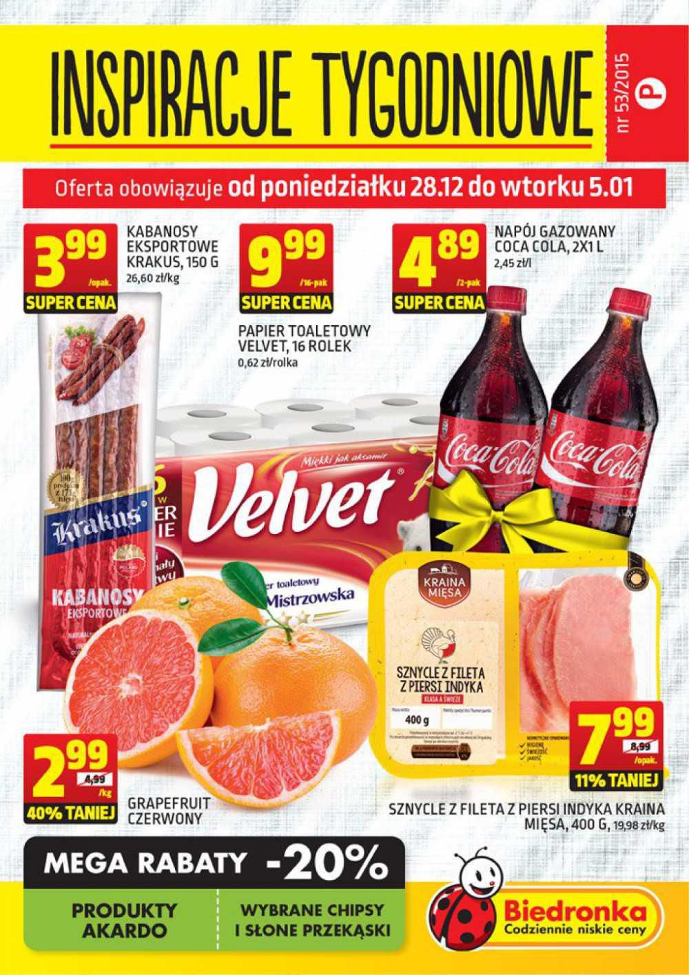 Gazetka promocyjna Biedronka str. 1