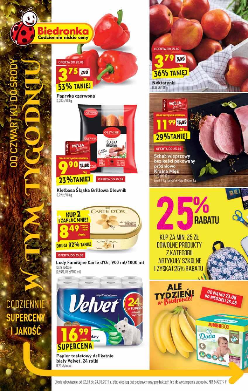 Gazetka promocyjna Biedronka str. 1