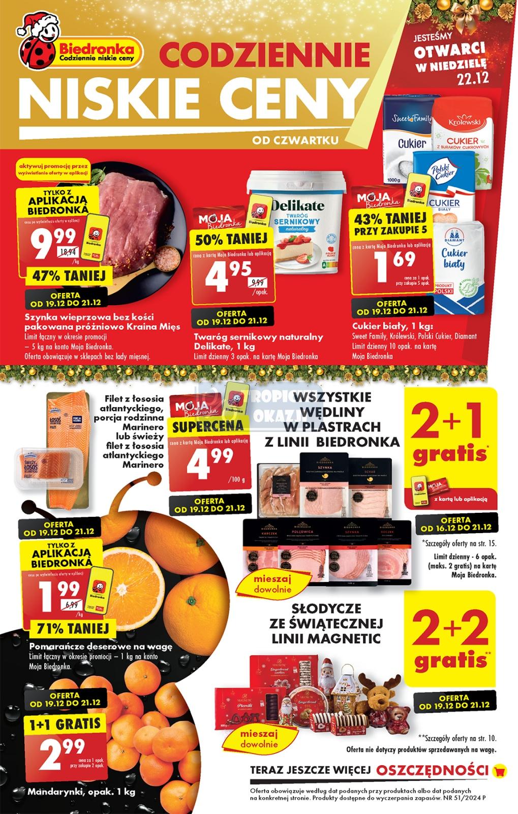 Gazetka promocyjna Biedronka str. 1