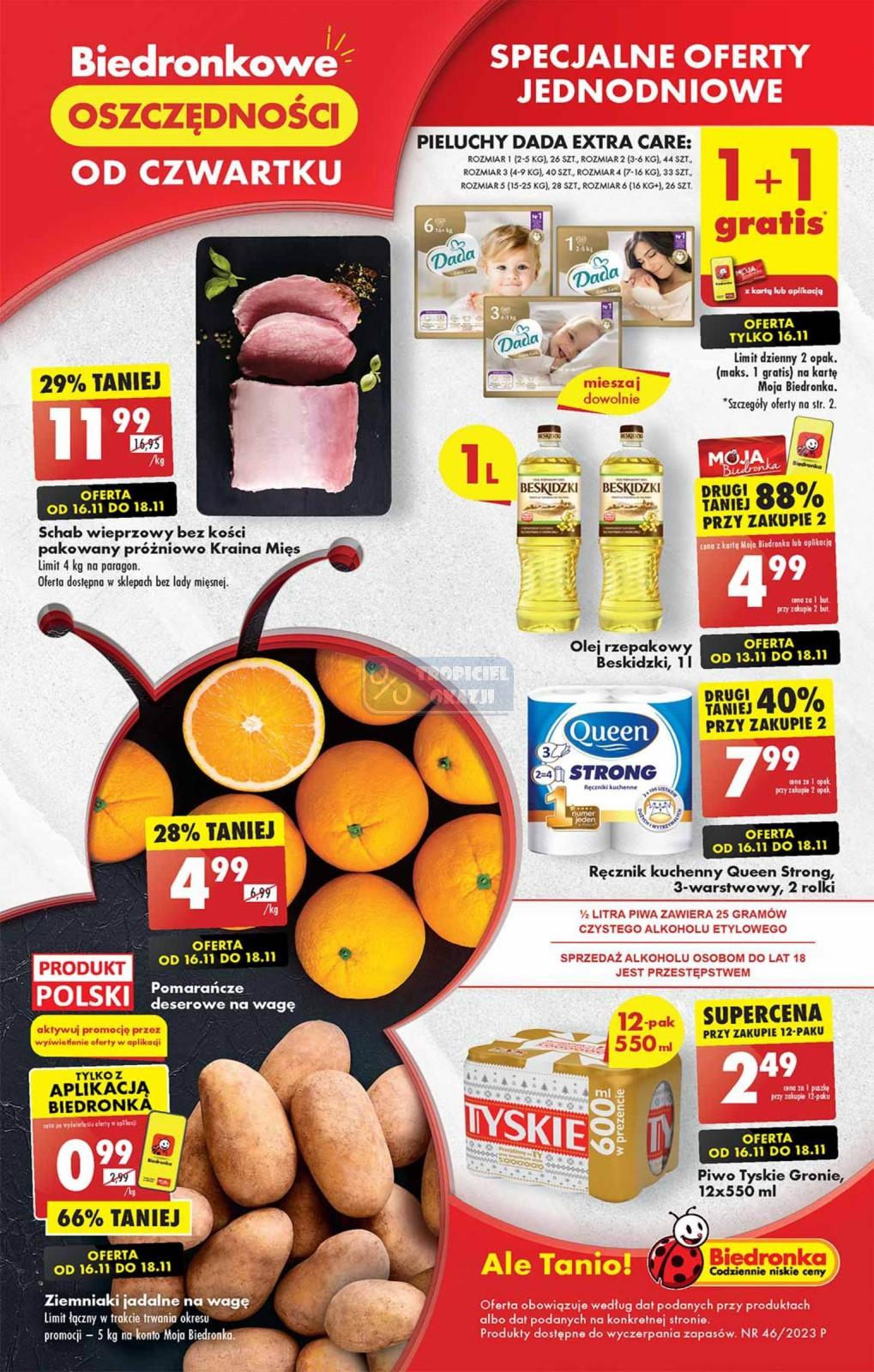 Gazetka promocyjna Biedronka str. 1