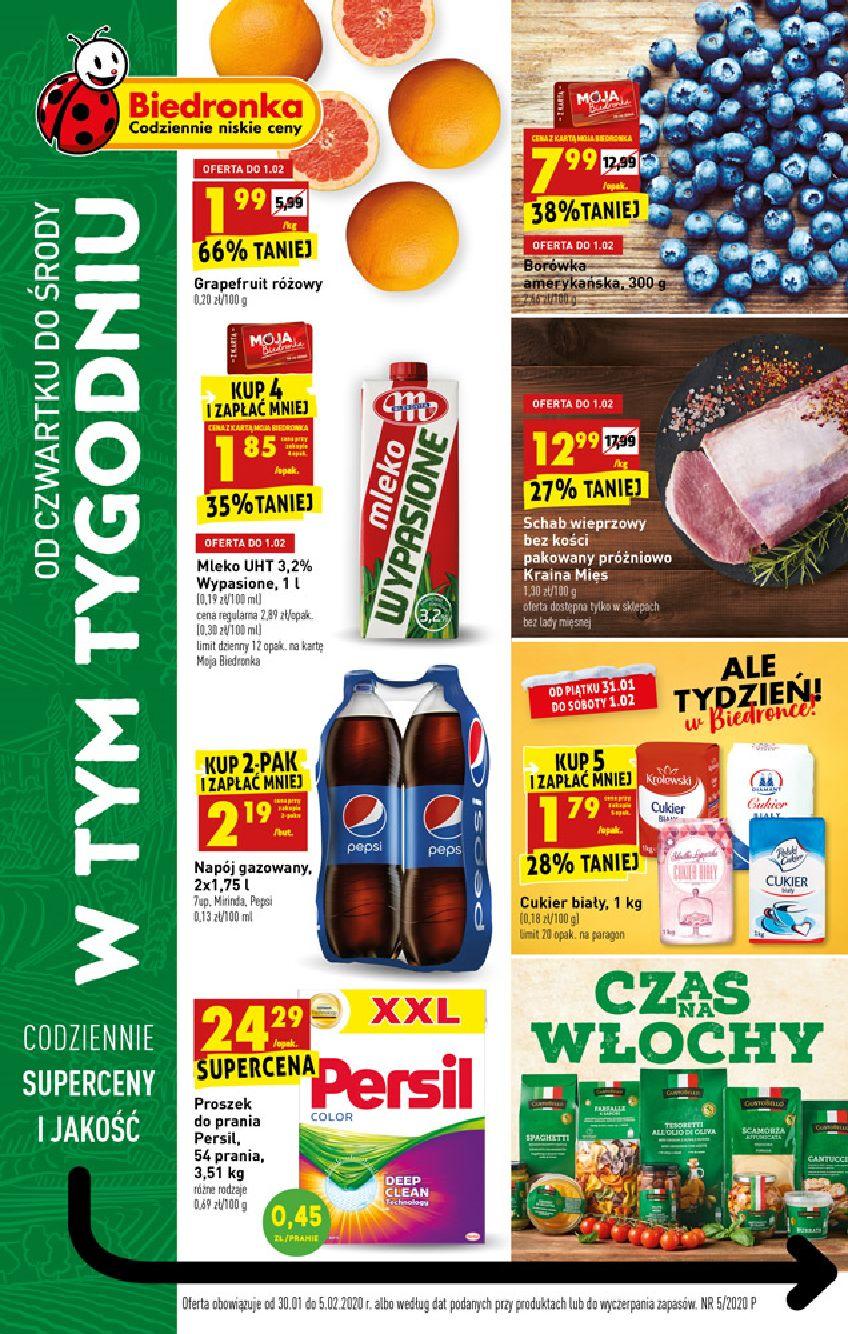 Gazetka promocyjna Biedronka str. 1