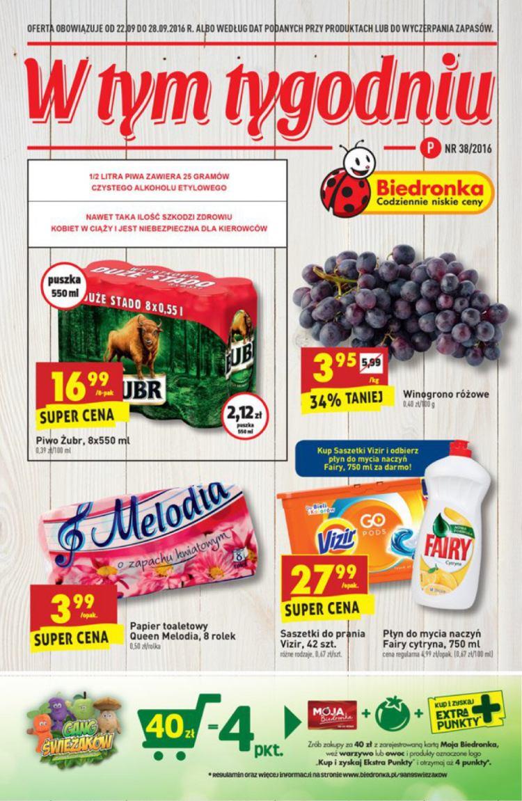 Gazetka promocyjna Biedronka str. 1