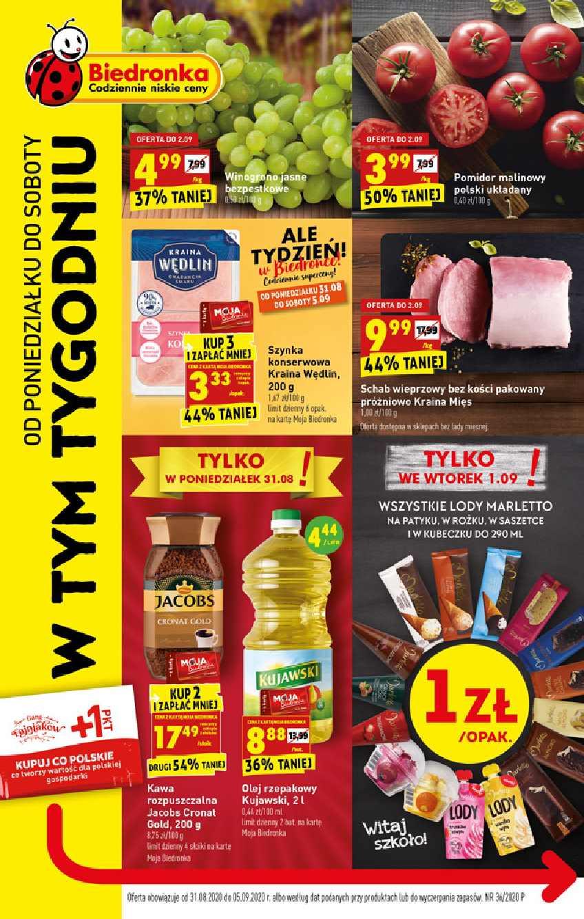 Gazetka promocyjna Biedronka str. 1