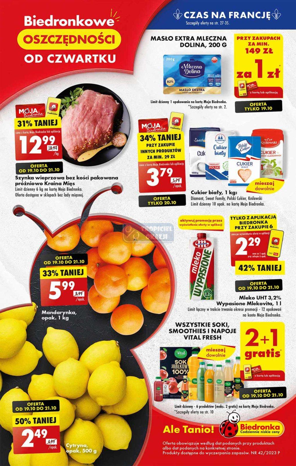 Gazetka promocyjna Biedronka str. 1