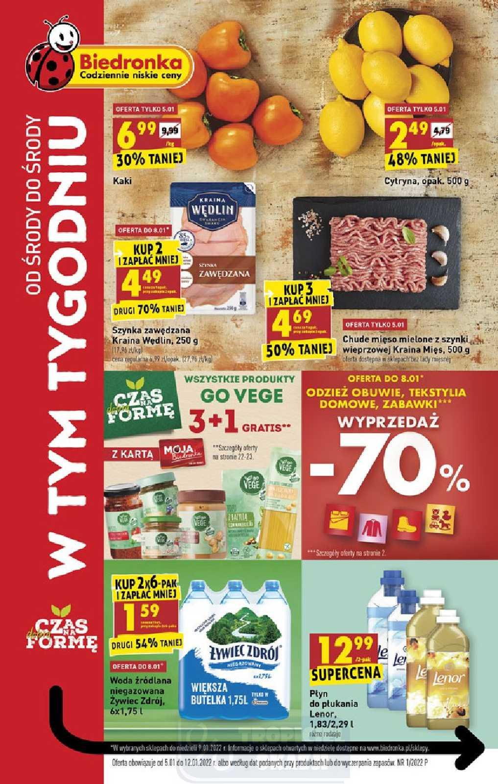 Gazetka promocyjna Biedronka str. 1